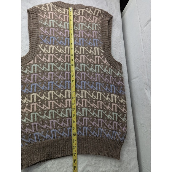 Peruvian Connection Alpaca HandMade Knitted Vest Sweater Peru Pastel Colors - Picture 5 of 6